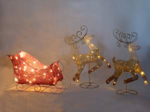Wholesale sleigh christmas reindeer lights