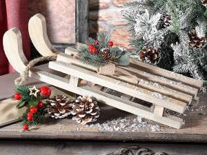 ingrosso slitta decorativa natale