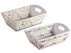 Basket trays with handles wholesale