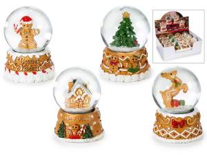 wholesale gingerbread snow globes
