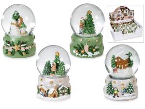 wholesale Christmas landscape snow globe