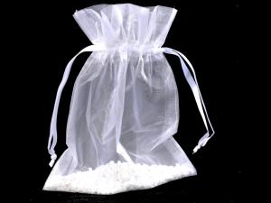 White organza bags