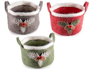 Wholesale cloth Christmas baskets