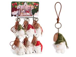 wholesale christmas gnome keychain