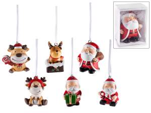 ingrosso addobbo albero babbo natale renna