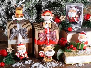 ingrosso addobbo albero babbo natale renna
