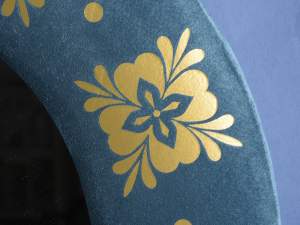Ingrosso specchio cornice velluto stampa Maiolica