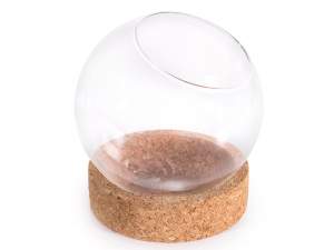 wholesale glass jars sphere cork