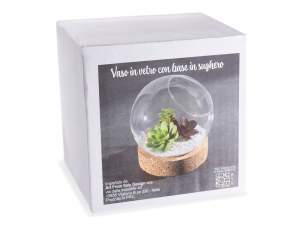 wholesale glass jars sphere cork