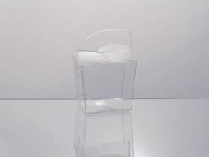 Wholesale square PET box with handle