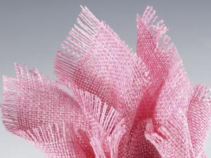Tulle pink party favor drawstring