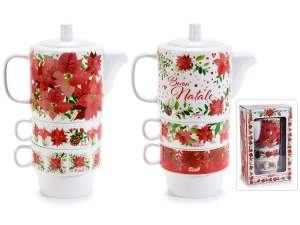 Wholesale Christmas Star Teapot Cup Set