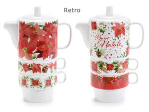 Wholesale Christmas Star Teapot Cup Set