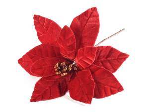 Ingrosso stella di natale rossa
