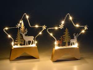 ingrosso stelle natale luci paesaggio