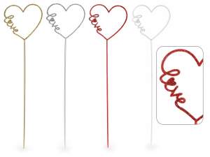Ingrosso cuore decorativo glitter stick