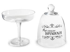 Crédence en verre en gros avec inscription