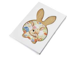 Tabla de cortar de conejito de Pascua al por mayor