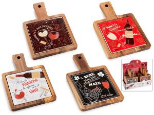Grossista tagliere legno acacia aperitivo