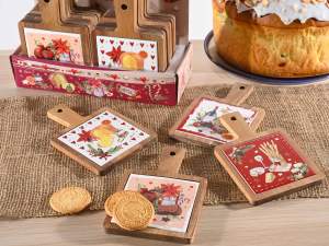 ingrosso tagliere tema natale panettone