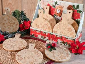 Ingrosso tagliere legno Natale