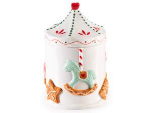 Carrusel navideño tarros de galletas al por mayor