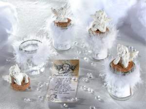Frascos de cristal ángeles al por mayor