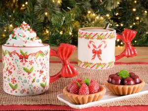 grossiste tasses de Noël décorées avec anse