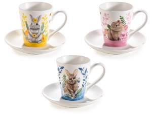tazas de café de pascua al por mayor conejos