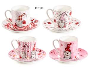 Tazas navideñas de gnomo rosa al por mayor