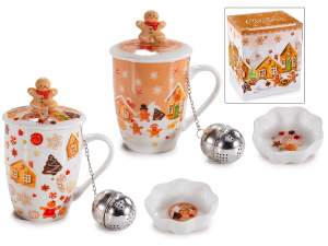 Infusor de hombre de jengibre para taza navideña a