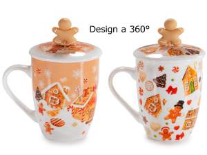 Infusor de hombre de jengibre para taza navideña a