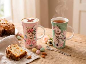 Taza alta al por mayor Conejo de Pascua