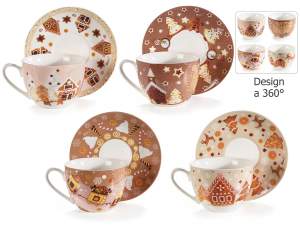 Taza de jengibre navideña al por mayor