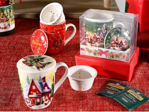 Taza té de hierbas regalo de Navidad al por mayor