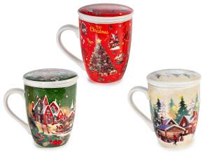 Taza té de hierbas regalo de Navidad al por mayor