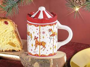 ingrosso tazza coperchio carosello natale