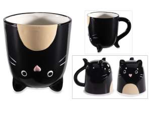 ingrosso tazza gatto manico coda