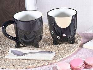 ingrosso tazza gatto manico coda