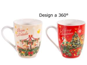 Ingrosso tazza porcellana Natale