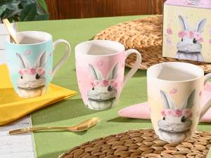 grossista tazza pasqua coniglio