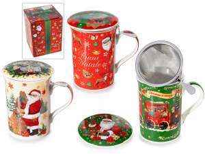 ingrosso tazza natale coperchio