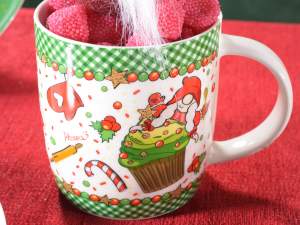 ingrosso tazza natale stampa vintage