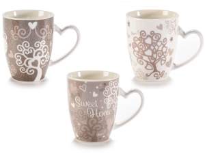 grossista tazza manico cuore albero della vita