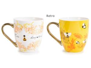Ingrosso tazza miele api porcellana