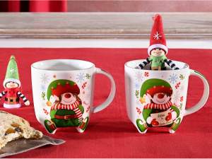 ingrosso tazza elfo natale piedini regalo