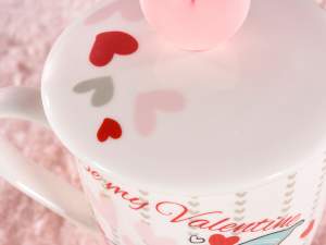 Grossista tazza coperchio san valentino