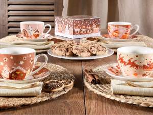 ingrosso tazza pan di zenzero natale
