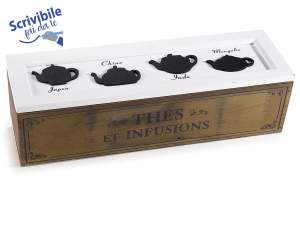 Wholesale wooden tea boxes with lid decorations