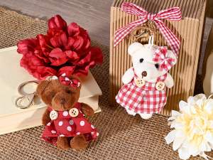 wholesale key holder teddy bear dress